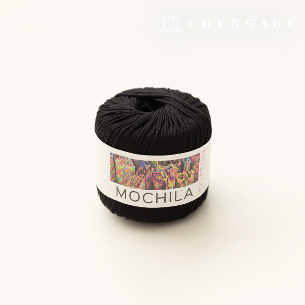 Mochila Yarn Cotton Cotton Yarn Crochet Yarn Yarn Black 039