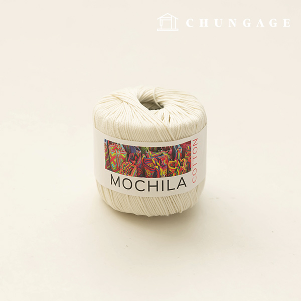 Mochila yarn, cotton yarn, crochet yarn, yarn, vanilla 041