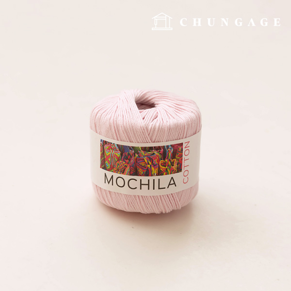 mochila yarn cotton cotton yarn crochet yarn yarn babypink 042