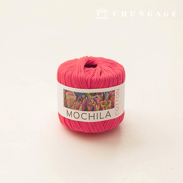 Mochila yarn Cotton cotton yarn Crochet yarn Yarn Hot pink 048