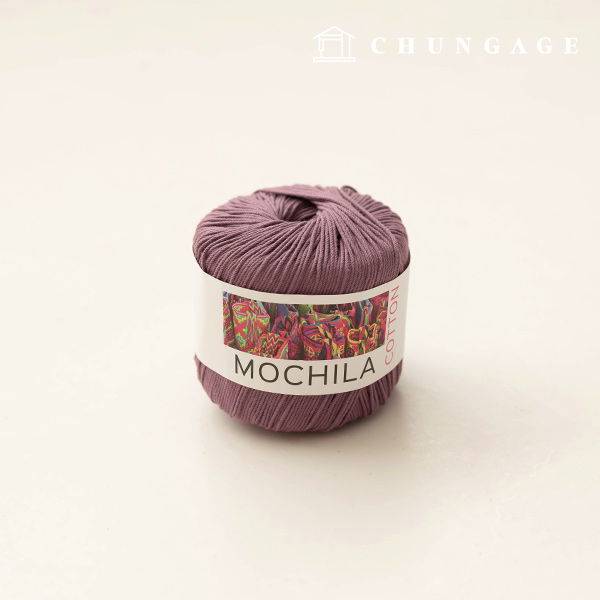 Mochila yarn, cotton yarn, crochet yarn, yarn, indigo 051