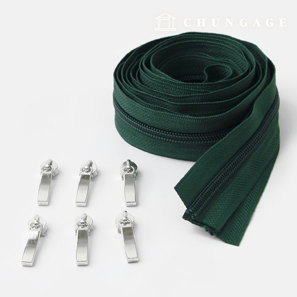Roll Zipper No. 5 Home Fashion Bugs Green 57826
