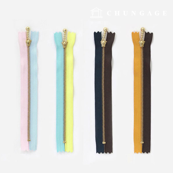 YKK two-color mix zipper 16cm, 4 types 47194