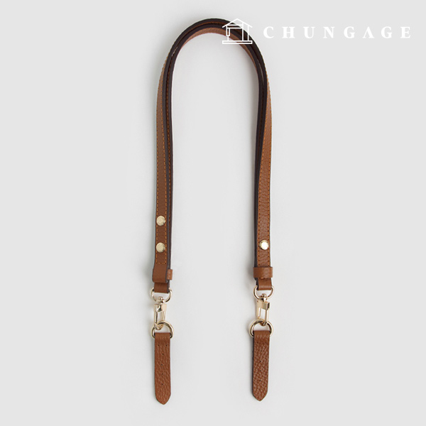 Bag strap two-way length adjustable leather handle Carmel pattern gift 42853