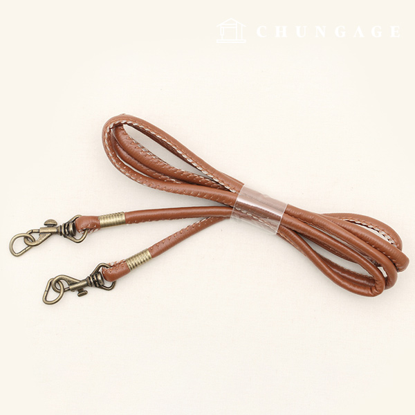 Bag strap Long cross handle Brown 65307