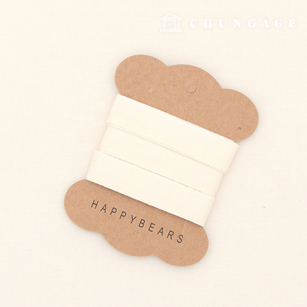 Cotton Tape Bias for Labels Natural 15mm 56907