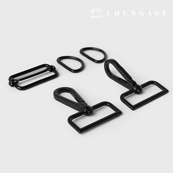 Bag Link Dring Set 38mm Black 54320