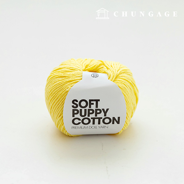 Soft Puppy Knitting Yarn Cotton Yarn Yarn Puppy Yarn Yellow 001
