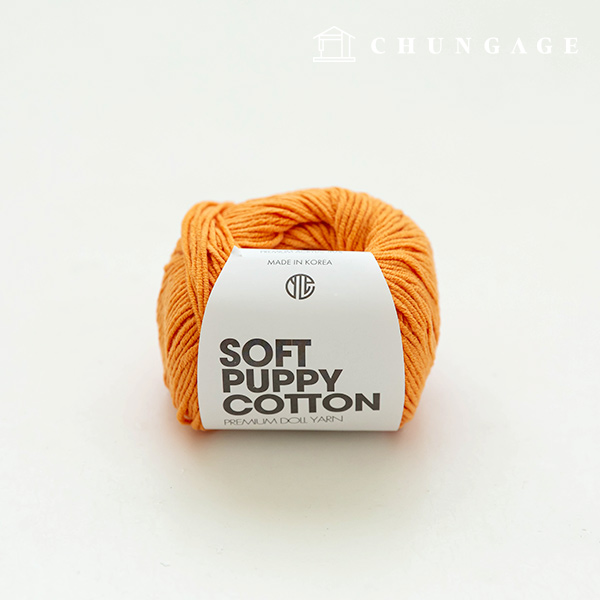 Soft Puppy Knitting Yarn Cotton Yarn Yarn Puppy Yarn Orange 005