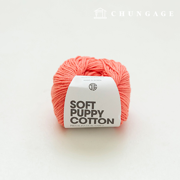 Soft Puppy Knitting Yarn Cotton Yarn Puppy Yarn Pink Rose 008