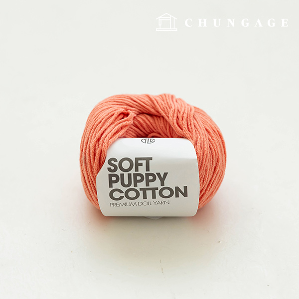 Soft Puppy Knitting Yarn Cotton Yarn Puppy Yarn Salmon Pink 010