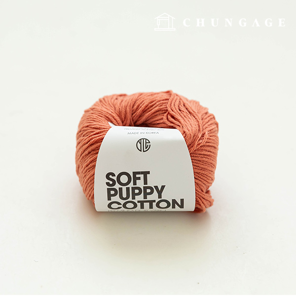 Soft Puppy Knitting Yarn Cotton Yarn Puppy Yarn Coral 011