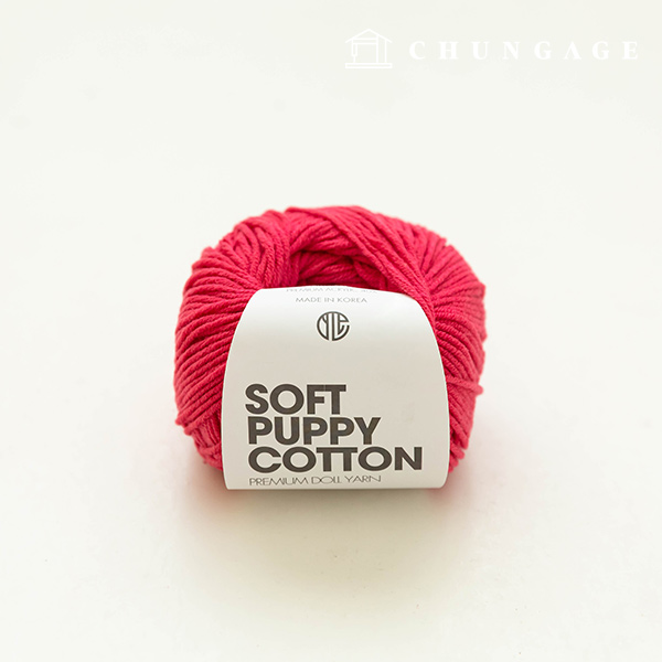 Soft Puppy Knitting Yarn Cotton Yarn Yarn Puppy Yarn Ruby Red 017