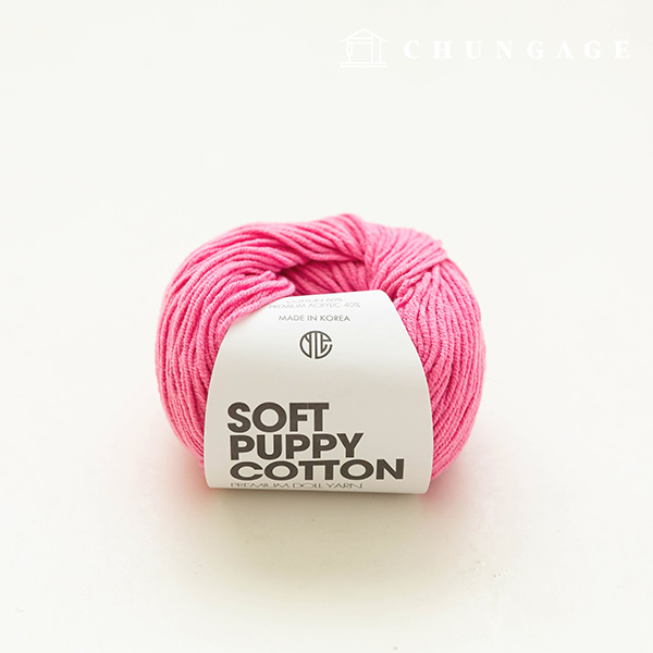Soft Puppy Knitting Yarn Cotton Yarn Puppy Yarn Pink 019