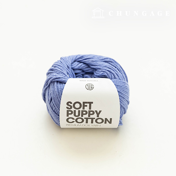 Soft Puppy Knitting Yarn Cotton Yarn Yarn Puppy Yarn Cornflower Blue 027