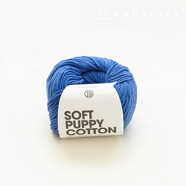 Soft Puppy Knitting Yarn Cotton Yarn Puppy Yarn Royal Blue 029