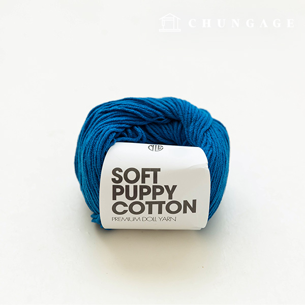 Soft Puppy Knitting Yarn Cotton Yarn Yarn Puppy Yarn Modern Blue 030