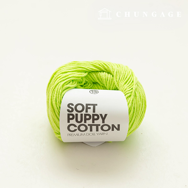 Soft Puppy Knitting Yarn Cotton Yarn Yarn Puppy Yarn Lime 047