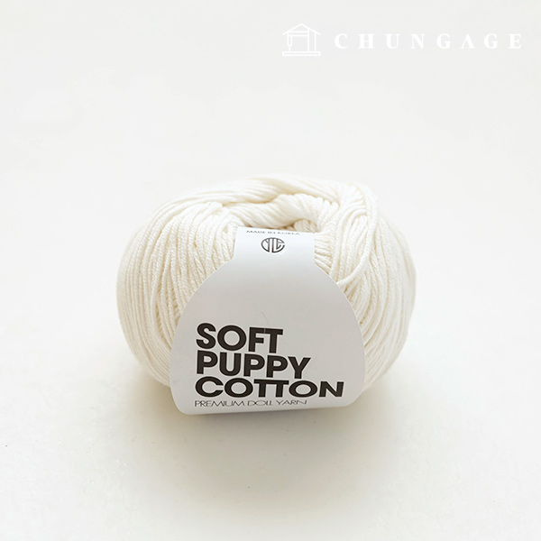 Soft Puppy Knitting Yarn Cotton Yarn Puppy Yarn Ivory 049