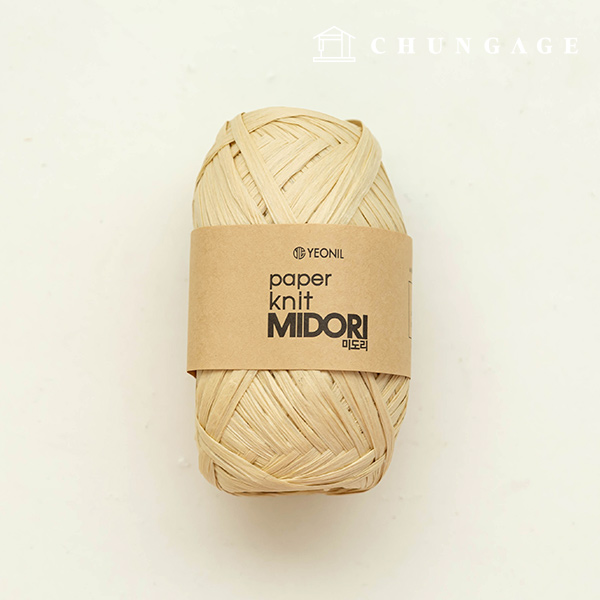 Paper yarn Midori summer knitting yarn Rattan Korean paper yarn softbeige 101