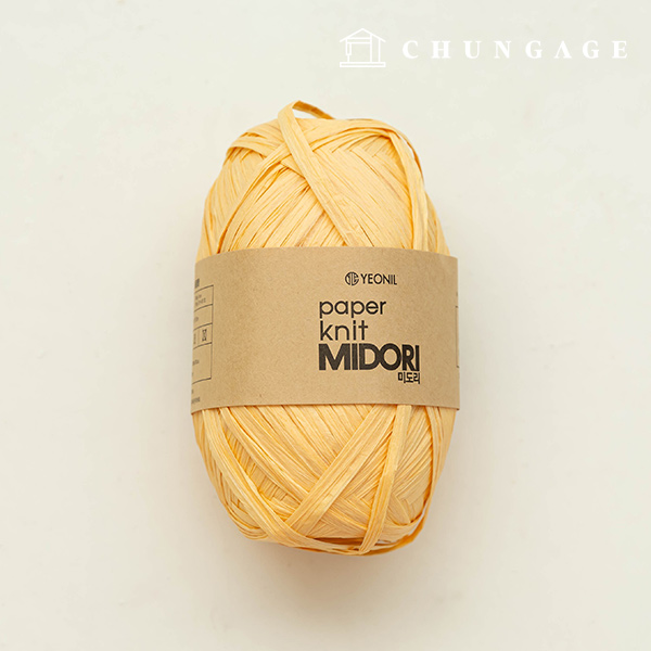 Paper thread Midori summer knitting thread Rattan Korean paper thread Butter 105