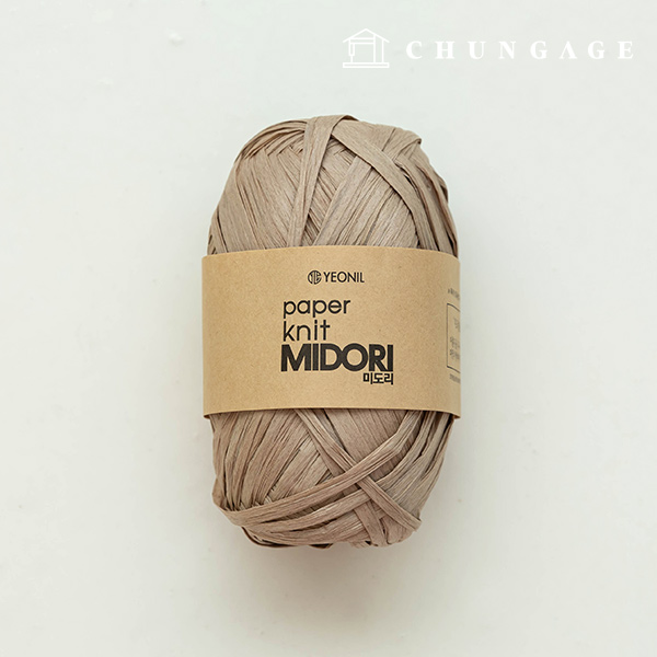 Paper yarn Midori summer knitting yarn Rattan Korean paper yarn Warm sand 203