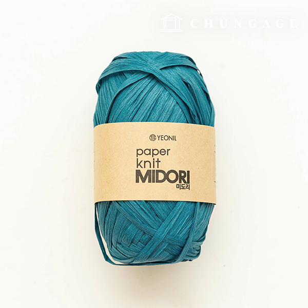 Paper yarn Midori summer knitting yarn Rattan Korean paper yarn Türkiye blue 212