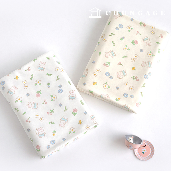 Wide Width Organic Double-Sided Daimaru Daisy Bunny (2 Types)