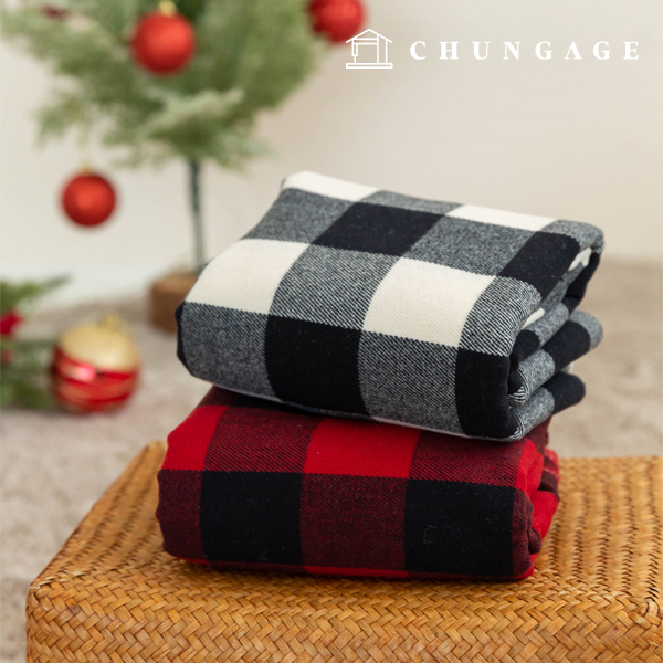 Check Fabric Christmas fabric wool blend Peter check 2 types