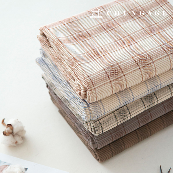 Corduroy Fabric Span Corduroy Fabric Wide Width Glen Check 5 types