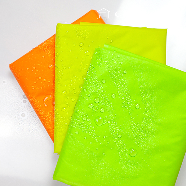 Waterproof Cloth Taffeta Waterproof Fabric 210T Plain Wide Width Fluorescent D0609