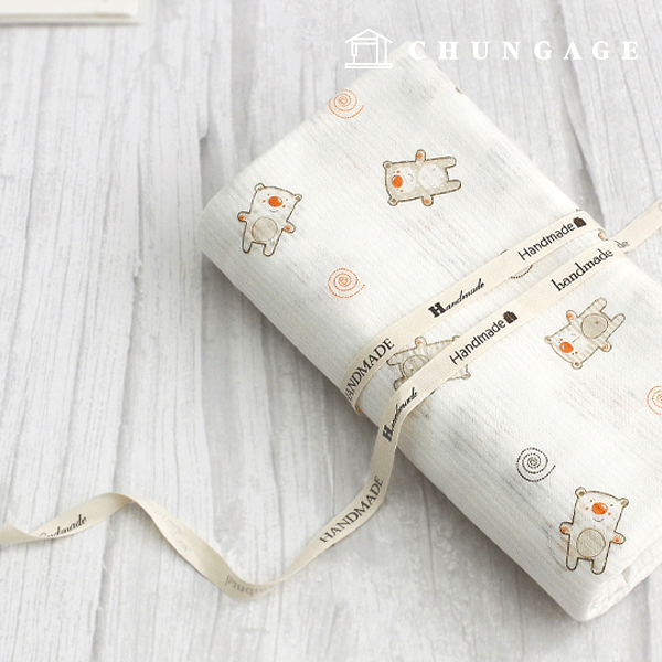 Daimaru Fabric Single Daimaru Wide Width Dongle Bear