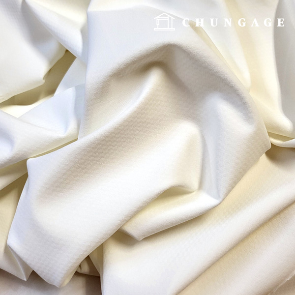 Span Fabric Poly Wide Width Clothing Cloth White
