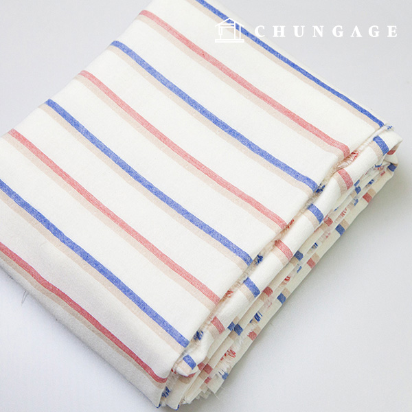 Gauze Fabric Double Gauze Ombre Wide Width Summer Stripe