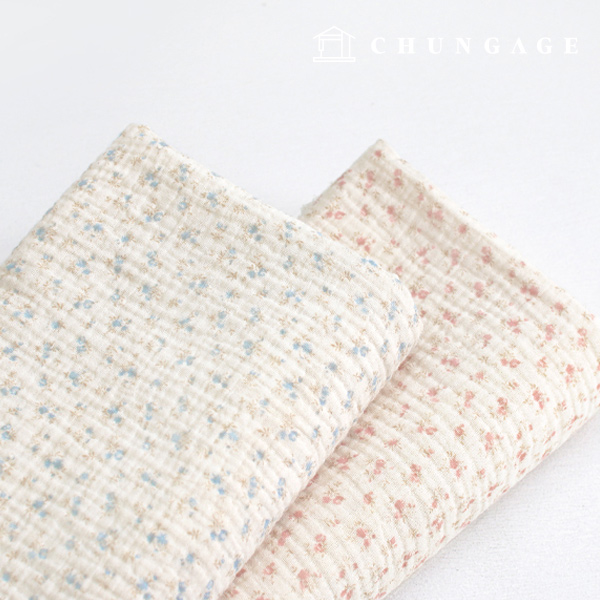 Gauze Fabric Yoru Double Gauze Wide Width Buckwheat Flower 2 Types