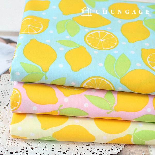 Waterproof Cloth Cotton Blend Fabric Laminate TPU Sour Lemon 3 Types