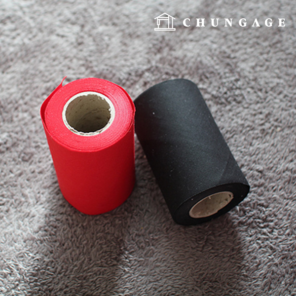 Roll bias tape twill 10cm bias red black 2 types