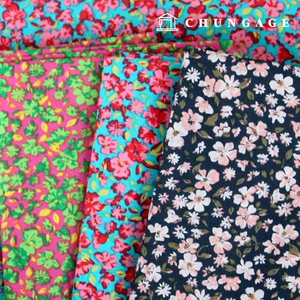 Waterproof Cloth PU Waterproof Fabric 150D Duspo Wide Width Antique Small Flower 3 Types