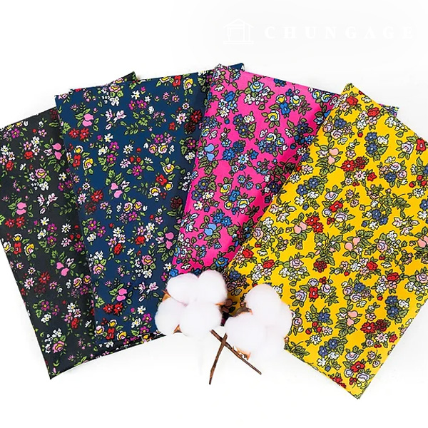 Waterproof Cloth PU Waterproof Fabric 150D Duspo Wide Width Flower Spring 4 Types