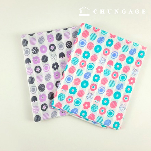 Waterproof Cloth PU Waterproof Fabric 150D Duspo Wide Width Circle Flower 2 Types