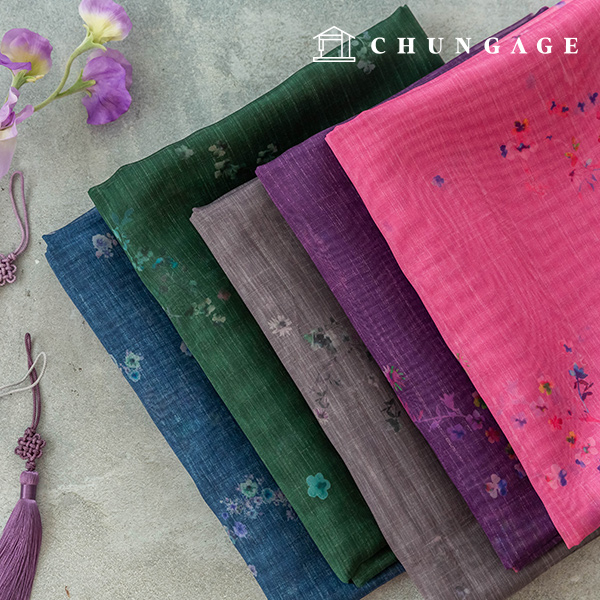 Hanbok fabric, Hanbok cloth, floral pattern, Hanbok making, 5 types of flower decoction