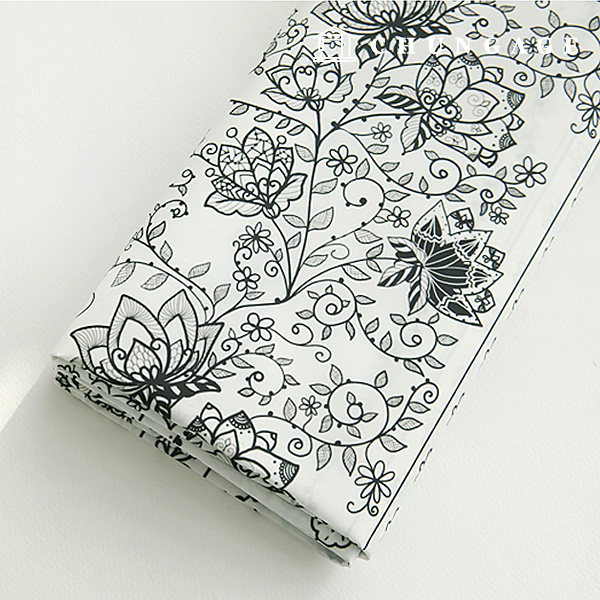 Waterproof Cloth Poly Waterproof Fabric Wide Width Flower Vine 241