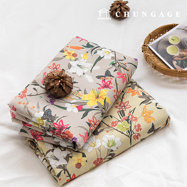 Waterproof Cloth Waterproof half cotton fabric Wide Width Dandelia 2 types