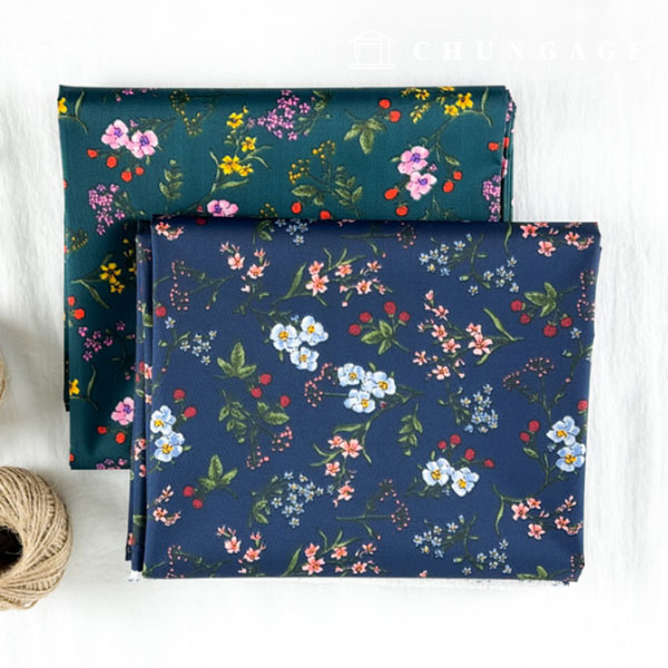 Waterproof Cloth PU Waterproof Fabric 150D Deucepo Wide Width Flower Garden 2 types