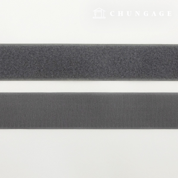Velcro Slip 50mm Sewing Velcro Tape 1yard Double Sided Set Dark Gray
