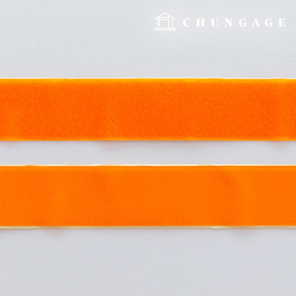 Velcro Sticker 50mm Adhesive Velcro Tape 1yard Double Sided Set Fluorescent orange