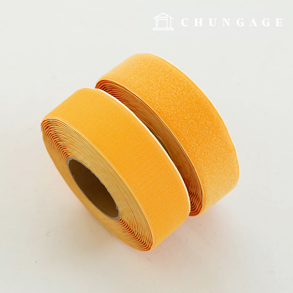 Velcro Sticker 10 Roll Double Sided Set Sticker Tape Adhesive 50mm Orange