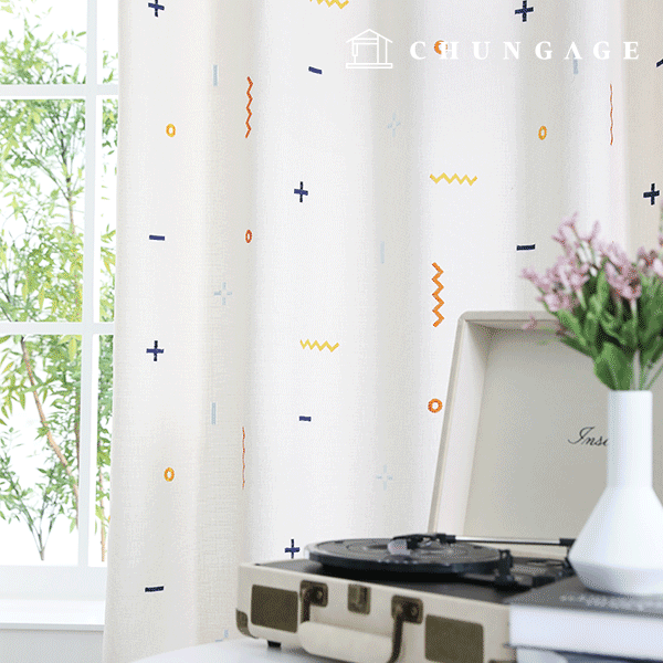 Curtain Fabric Children's Room Curtain Embroidery Print Wide Width Wide Curtain Angel 26 types