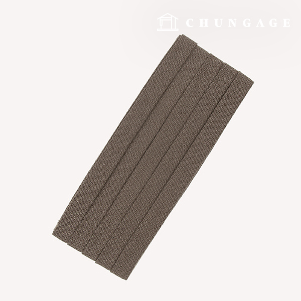 Bias Tape Natural Cotton Linen 10mm Brown 76114