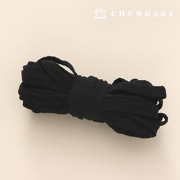 Knit Tape Shoulder Tape Black 11211